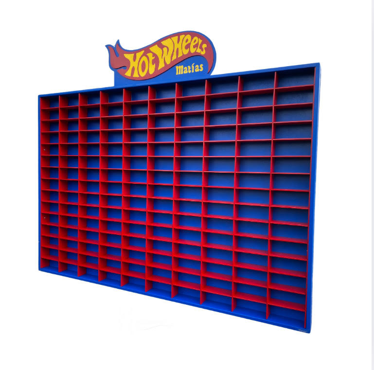 Repisas Hot Wheels en MDF – Personalizadas (Escala 1:64)